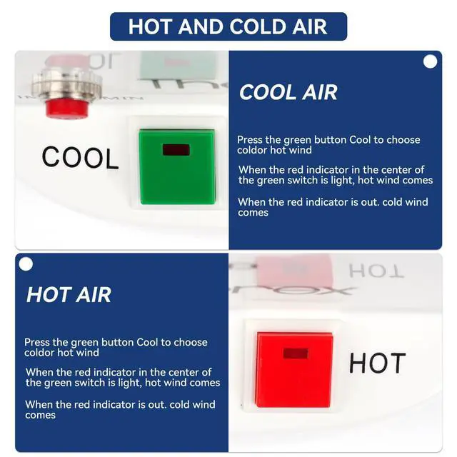 Alt view image 6 of 7 - AMUREKE Frame Warmer Eyeglass Frame Heater Optical Hot Air Frame Adjuster212-306 with Time Controller, for Non-Metal Spectacle Frames Appliance with CE 110V