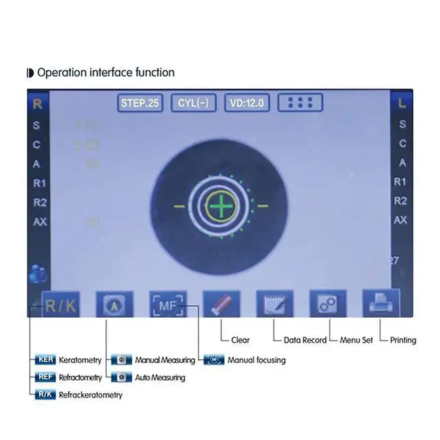 Alt view image 4 of 7 - AMUREKE 7610 Optical Equipment Automatic Refractometer and keratometer Accurate Auto Refractometer