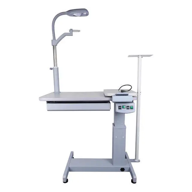 Alt view image 6 of 6 - AMUREKE Optometry Combination Table with Chair Refraction Chair and Table Unit Liftable Tables and Chairs LY-180A+C