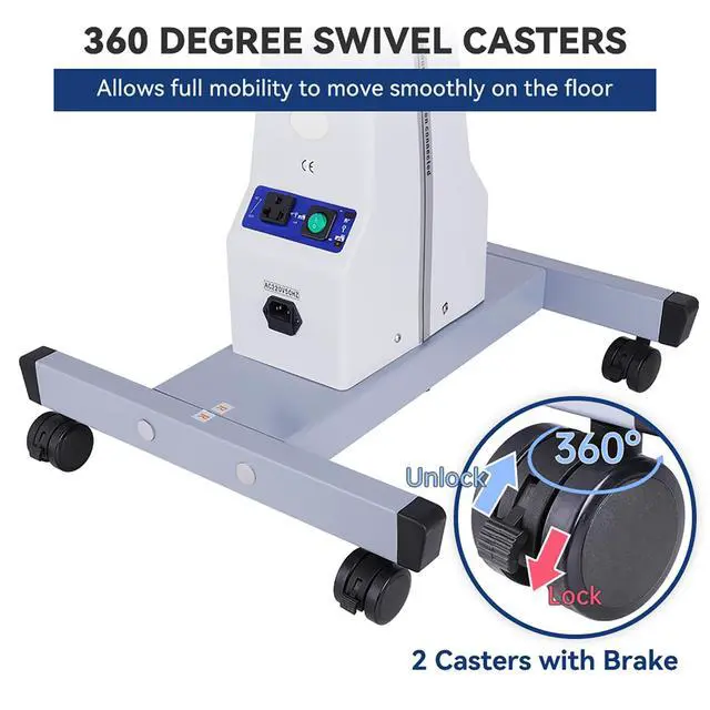 Alt view image 5 of 6 - AMUREKE Optometrist Motorized Table- Ophthalmic Electric Table Optical Eyeglass Instrument Table with Drawer Working Professional Medical Cart Dental Cart Size 15.7" Wide,22.8" Long