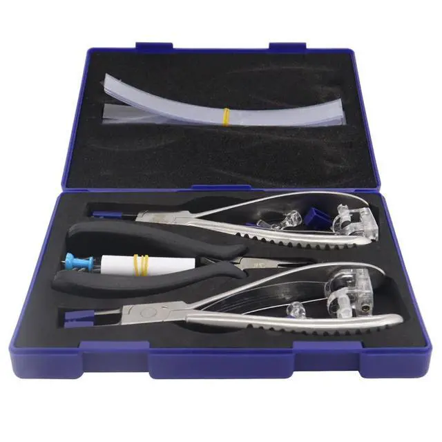 Alt view image 2 of 7 - AMUREKE Rimless Glasses Frame Silhouettes Eyeglass Optical Kit Plier Repair Disassembly Tool