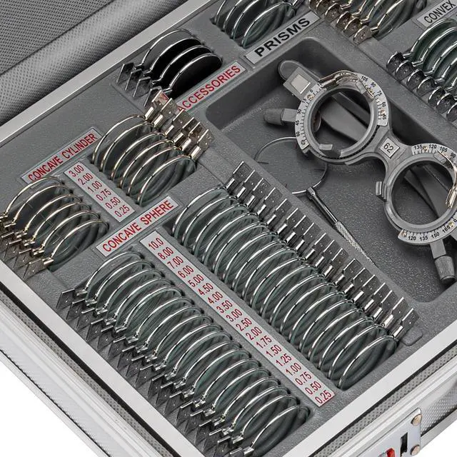 Alt view image 5 of 6 - AMUREME 104 Trial Lens Set Optometry Equipment Optical Trial Lens Set Case Free Trial Frame JS-104