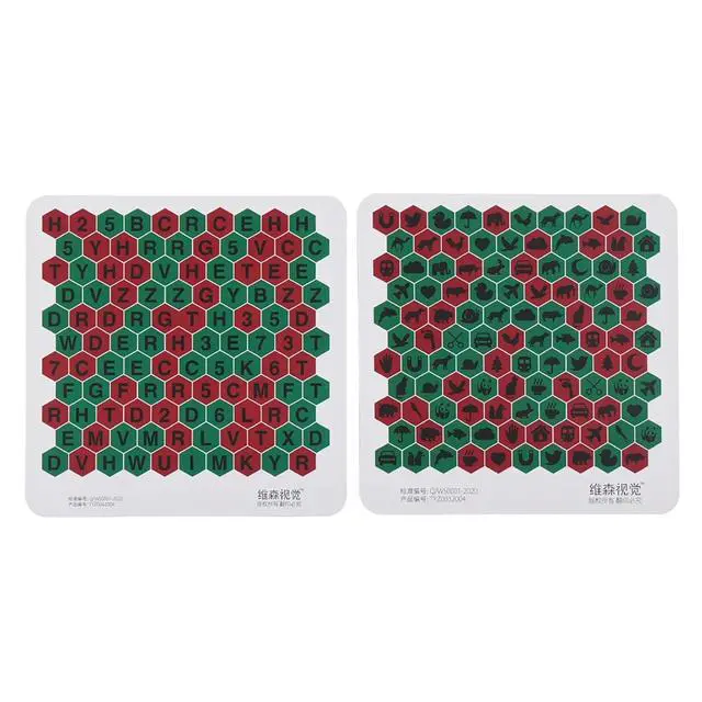 Alt view image 5 of 5 - AMUREKE 8Pcs Anti-Suppression Letter VT Chart Trainer Vision Training Tools for Child Amblyopia Myopia