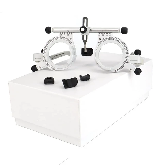 Alt view image 5 of 6 - AMUREKE Adjustable Trial Lens Frame Optometric Universal Optical Trial Frame 50g Ultralight Optometry Test Lens Titanium Optical Test EyepieceBlack