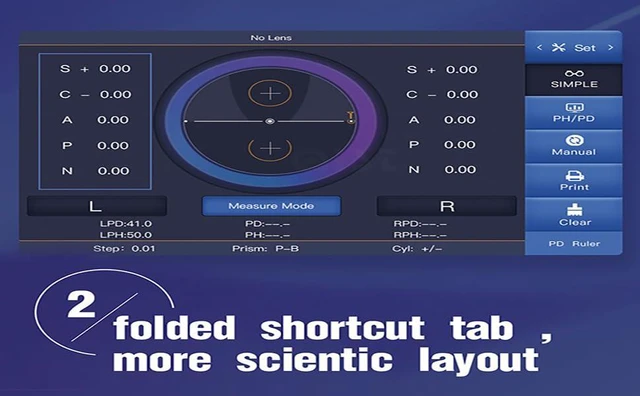 Alt view image 5 of 7 - AMURME Screen Focimeter Lensmeter Auto Lens Meter 7 Inch Touch Screen Auto LensMeter Uv Digital Auto Lensmeter Lensometer with Pd Printing White