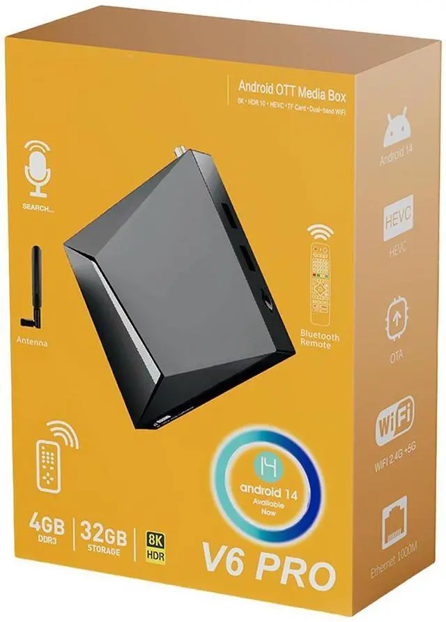 Main image of V6 Pro 4GB+32GB 8K HD Easy Setup