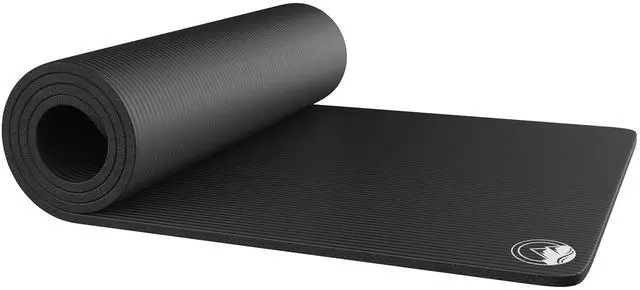 Main image of Foam Sleeping Pad - Lightweight 0.5-Inch Mat for Camping, Cots, Tents, Backpacking, and Yoga - Non-Slip and Waterproof with Handle by (Black)