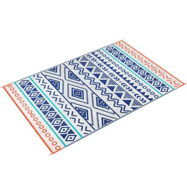 Alt view image 7 of 7 - Outdoor Rugs Patio Camping Waterproof - 5x8 Plastic Straw Patio Rug Portable for Campers, Outside RVs Mat, Outdoor Area Carpet for Patios Clearance, Backyard Porch, Balcony, Picnic