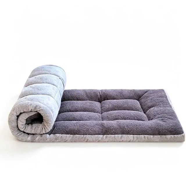 Main image of Thick Camping Sleeping Pad - Soft Lamb Fluff Camping Cot Pads for Adults, Lightweight Foldable Sleeping Mat, Non-Slip Camping Mattress Pad for Travel Backpacking Hiking Car Tent Home Office Nap