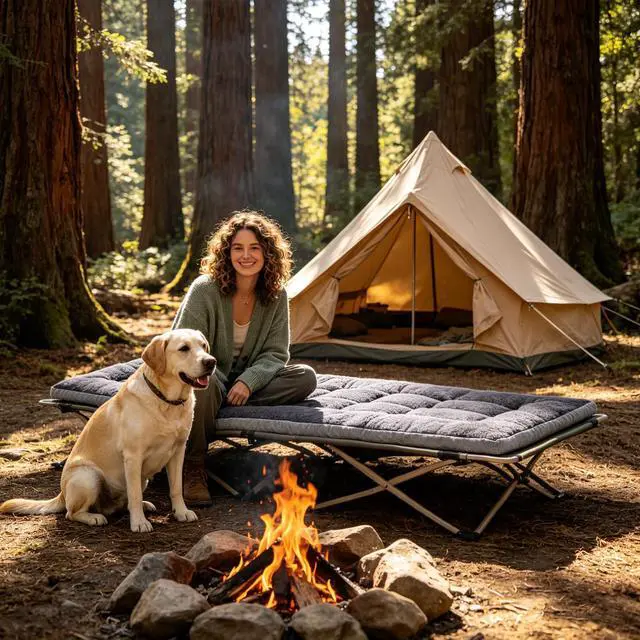 Alt view image 6 of 7 - Thick Camping Sleeping Pad - Soft Lamb Fluff Camping Cot Pads for Adults, Lightweight Foldable Sleeping Mat, Non-Slip Camping Mattress Pad for Travel Backpacking Hiking Car Tent Home Office Nap