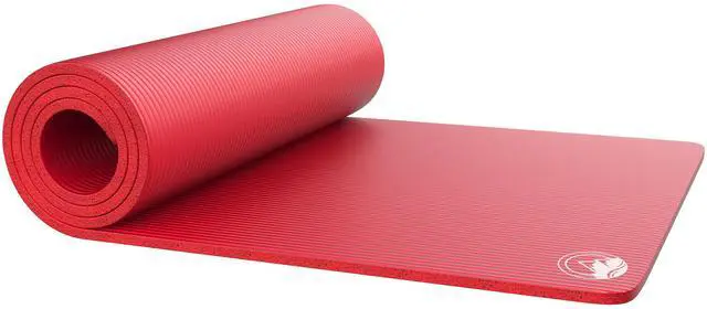 Main image of Foam Sleep Pad - 0.50in Thick Non-Slip, Lightweight, Waterproof Camping Mat with Carry Handle for Cots, Hiking or Sleepovers by Outdoors (Red)