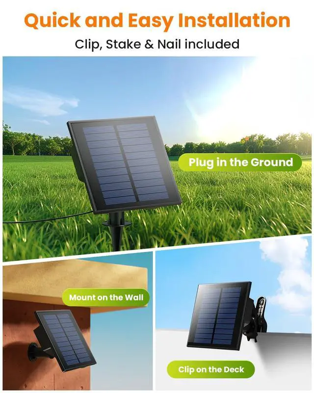 Alt view image 3 of 7 - 54FT ST38 Solar String Lights Waterproof,Patio Lights Solar Powered with Remote & USB Port 16+1 LED Shatterproof Bulbs 8 Light Modes, Dimmable Solar Light for Camping Backyard Garden