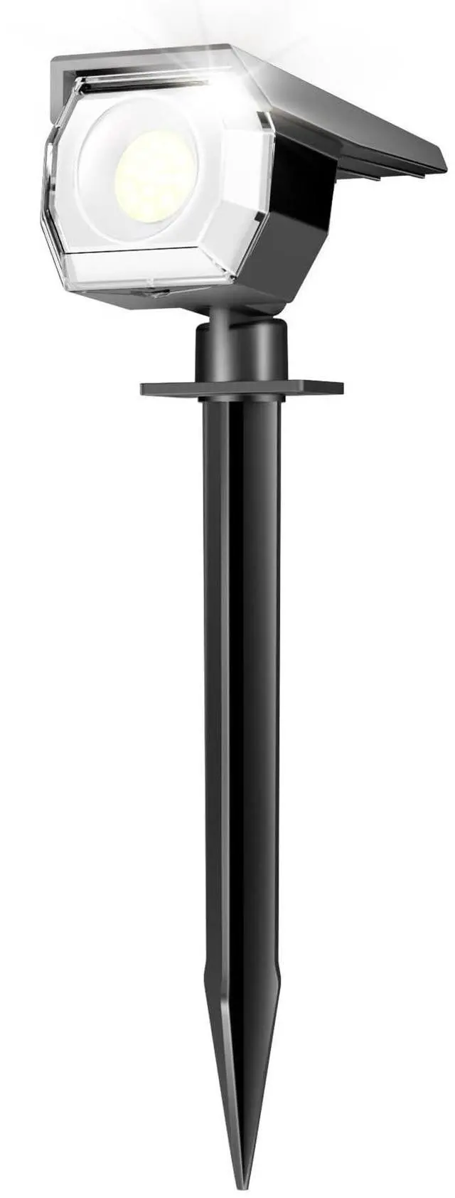 Main image of 1 Pack Solar Spot Lights Outdoor Waterproof, Landscape Spotlights | Cool White, Solar Powered, Auto On/Off, Lighting for Outside Pathway Yard Lawn Flag Garden Walkway Pathway