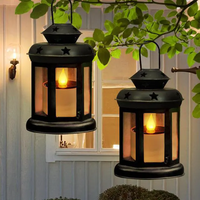Alt view image 3 of 7 - Solar Tea Lights Outdoor Waterproof - 6 Pack Flameless Flickering Solar Candles Reusable LED Tea Light Candles Rechargeable Dusk to Dawn Lighting for Lanterns Garden Camping Home Decor, 2.3''x2.1''