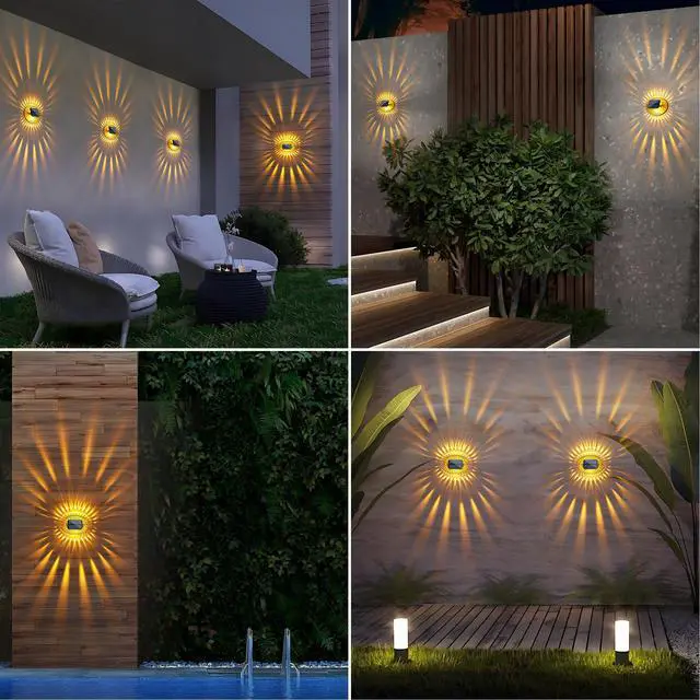 Alt view image 2 of 7 - Solar Fence Lights Outdoor, IP65 Waterproof Solar Light for Outside, 12 Pack Deck Light for Backyard, Railing, Patio, Deck Fence, Stair Railings and Wall (Warm Yellow)