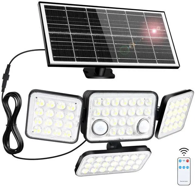 Main image of Solar Lights Motion Sensor Outdoor,5000mAh 292 LEDs 3600LM Bright 8500K Oversized Solar Security Flood Lights Outside Waterproof IP65,Remote Control,Dusk to Dawn 3 Modes for Backyard,Garage