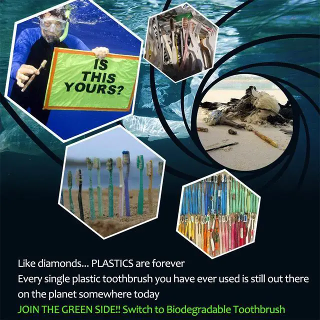 Alt view image 5 of 7 - Bamboo Toothbrushes Biodegradable Toothbrush 10 Pack - Eco-Friendly, Natural Wooden Tooth Brush, BPA Free Travel Size Organic Soft Bristle Toothbrush, Soft Toothbrushes for Adults