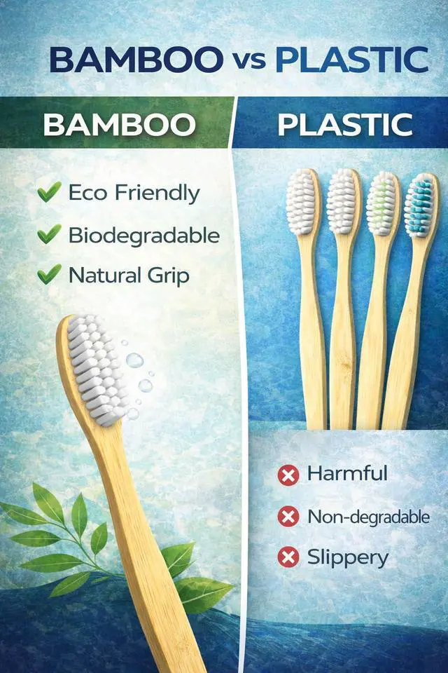 Alt view image 4 of 7 - Pure Bamboo Toothbrushes (10 Pack) Soft BPA-Free Bristles, Eco-Friendly Biodegradable Wooden Handle, Vegan & Plastic-Free Toothbrush for Adults & Kids, Sustainable Oral Care