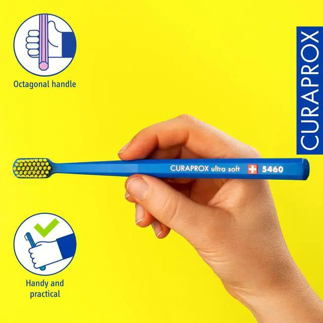 Alt view image 4 of 6 - CS 5460 Ultra-Soft Toothbrush for Adults with Ultra-Fine Filaments and Compact, Slightly Angled Toothbrush Head for Improved Tooth and Gum Health, Assorted Color