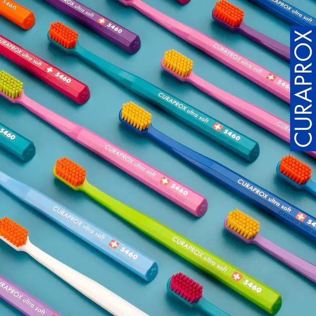 Alt view image 6 of 6 - CS 5460 Ultra-Soft Toothbrush for Adults with Ultra-Fine Filaments and Compact, Slightly Angled Toothbrush Head for Improved Tooth and Gum Health, Assorted Color