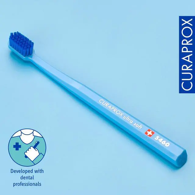 Alt view image 5 of 6 - CS 5460 Ultra-Soft Toothbrush for Adults with Ultra-Fine Filaments and Compact, Slightly Angled Toothbrush Head for Improved Tooth and Gum Health, Assorted Color