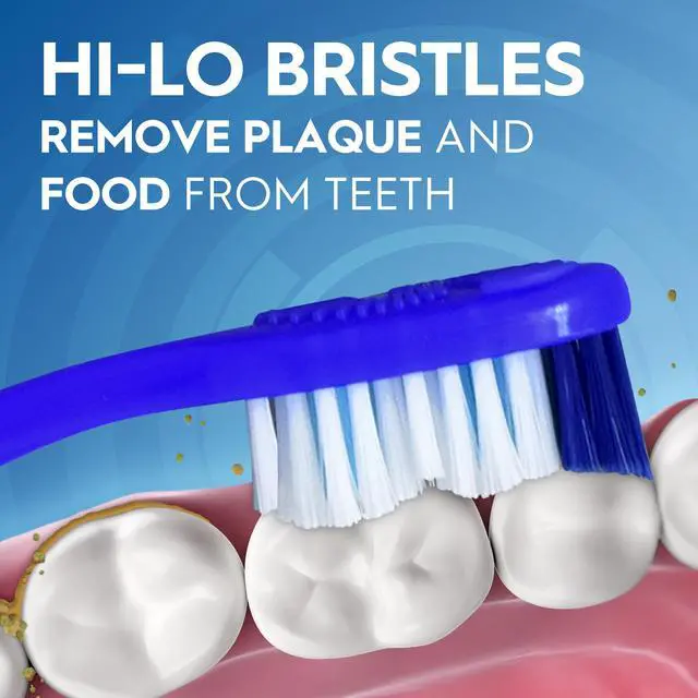 Alt view image 3 of 7 - Toothbrush Dual Clean, Medium, 6 Count
