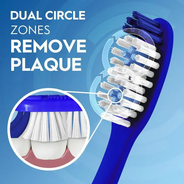 Alt view image 2 of 7 - Toothbrush Dual Clean, Medium, 6 Count