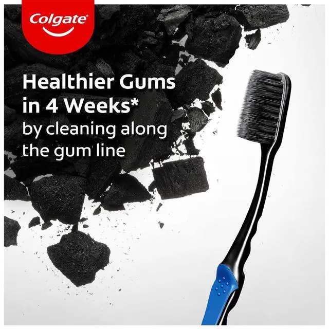 Alt view image 4 of 7 - Slim Soft Charcoal Toothbrush (Buy 2 Get 2 Free) - 4 Pcs