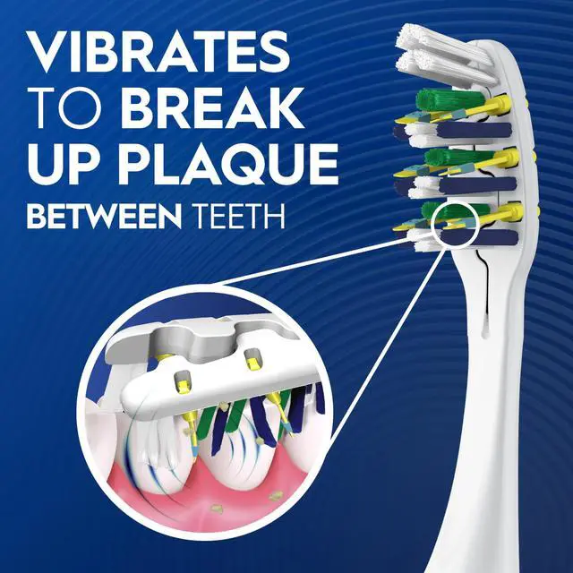 Alt view image 2 of 7 - Toothbrush, Vibrating Plaque Remover Pulsar, Vibrating Battery Toothbrush, Soft, 4 Count