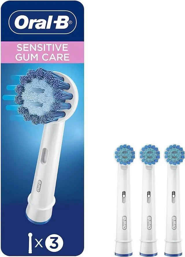 Main image of Sensitive Gum Care Electric Toothbrush Replacement Brush Heads Refill, 3 Count