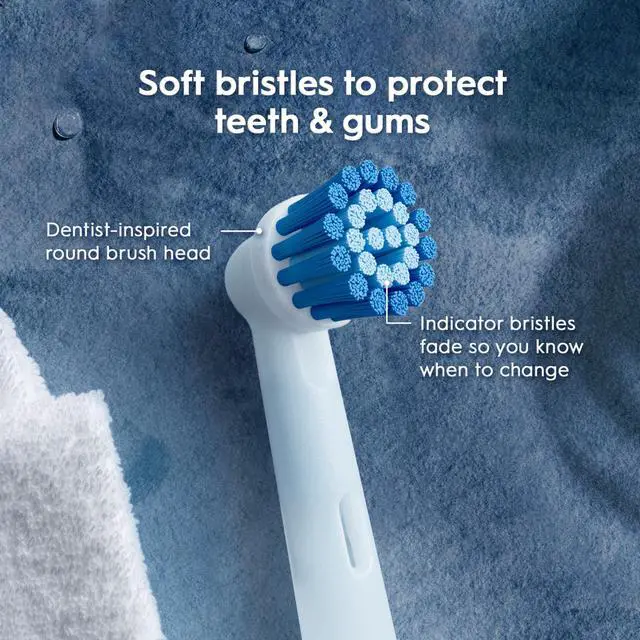 Alt view image 2 of 7 - Sensitive Gum Care Electric Toothbrush Replacement Brush Heads Refill, 3 Count