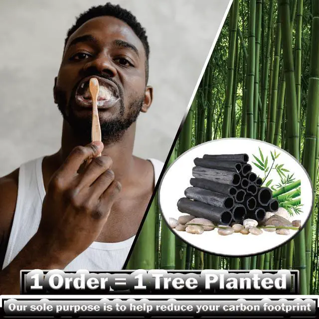 Alt view image 2 of 7 - 20 Count Bamboo Toothbrushes (Soft+Medium), Natural Wood Toothbrush Bulk, Eco-Friendly, BPA Free, Biodegradable & Compostable Charcoal Wooden - Reusable Travel Toothbrushes