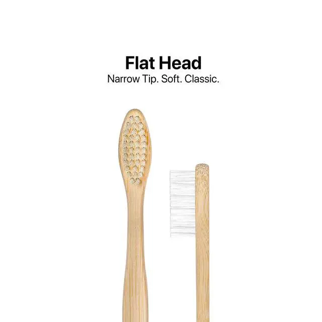 Alt view image 5 of 6 - Plant-Based Bristles, Bamboo Toothbrushes, Soft Natural Toothbrush for Adults (4 Pack)