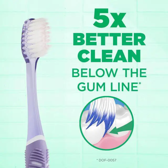 Alt view image 4 of 7 - Sensitive Clean Technique Toothbrush for Adults with Ultra-Soft, Ultra-Fine Tapered Bristles for Deeper Reach and Sensitive, Compact Head, 1 Count (Pack of 6)