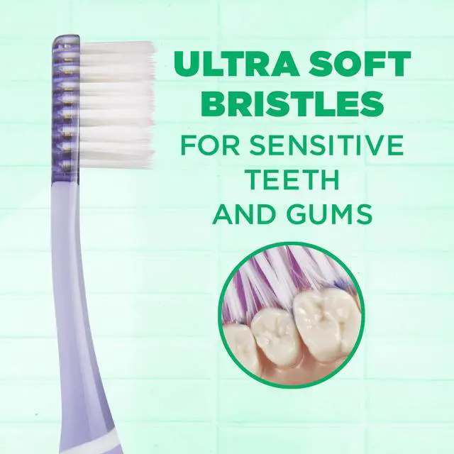 Alt view image 3 of 7 - Sensitive Clean Technique Toothbrush for Adults with Ultra-Soft, Ultra-Fine Tapered Bristles for Deeper Reach and Sensitive, Compact Head, 1 Count (Pack of 6)