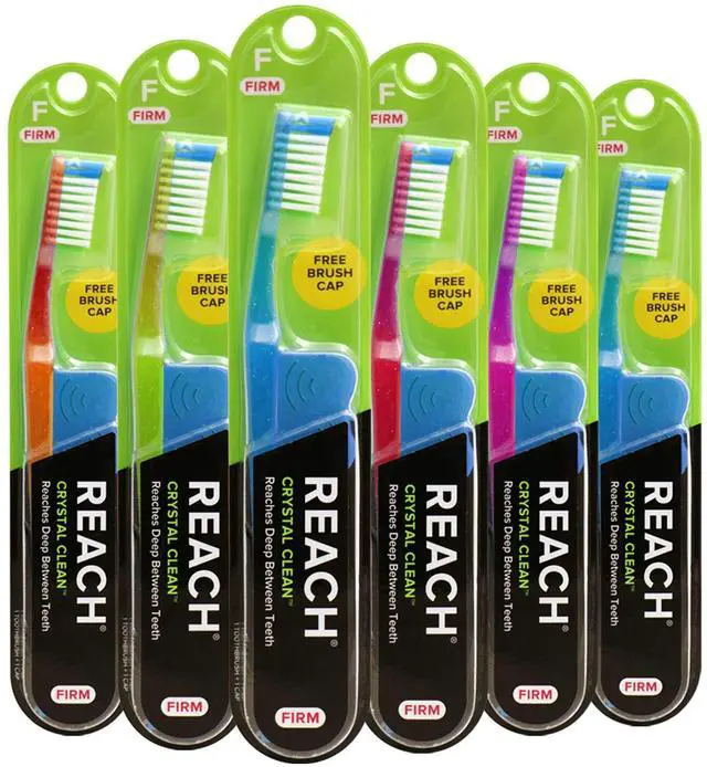 Main image of Crystal Clean Toothbrush, Firm Bristles, 1 Count, Pack of 6