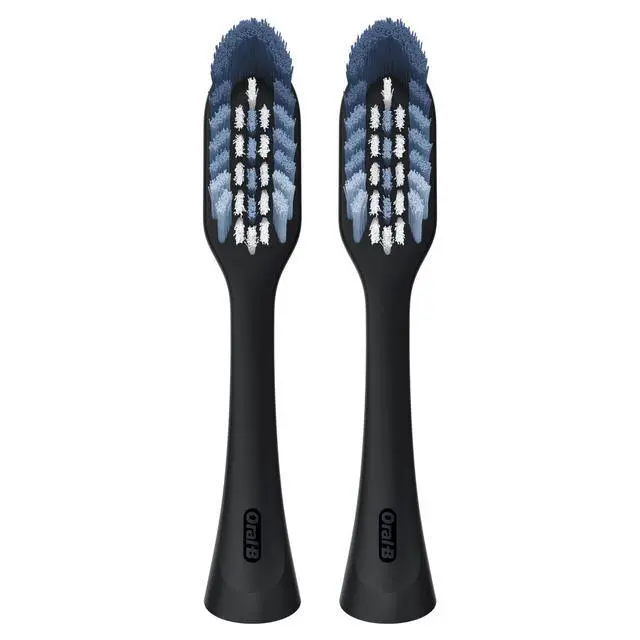 Alt view image 6 of 7 - Clic Toothbrush Replacement Heads, 2 Count toothbrushes, Black Refill Brush Heads