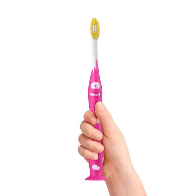 Alt view image 7 of 7 - Monsterz Jr Kids Toothbrush, Soft Bristles with Suction Cup Base, Ages 5+, 1 Count (Pack of 6)