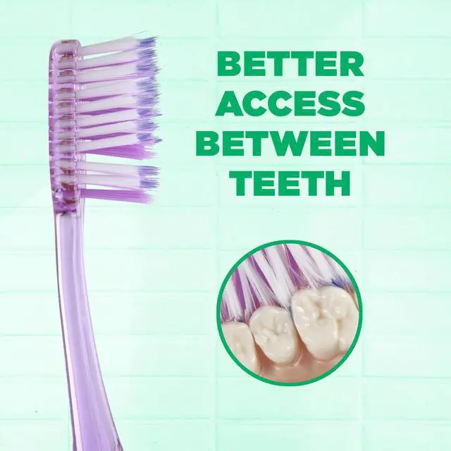 Alt view image 4 of 6 - Deep Clean Technique Toothbrush for Adults with Soft Ultra-Fine Tapered Bristles for Deeper Reach, Full Head, 1 Count (Pack of 6)