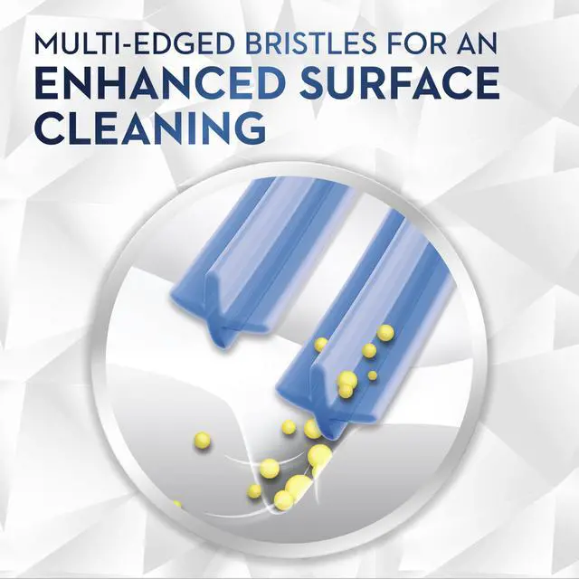 Alt view image 5 of 6 - Brilliance Premium Whitening Toothbrush with Plaque Eraser, Medium, Sky Blue and Gray, 2 Count