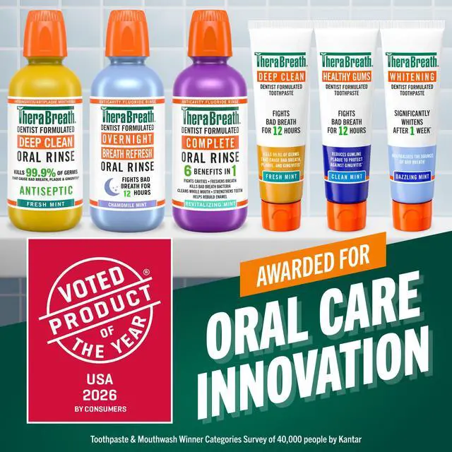 Alt view image 4 of 7 - Healthy Gums Toothpaste, Fights Bad Breath for 12 Hours, with Stannous Fluoride for Anticavity & Gingivitis Protection, Clean Mint, 4 Oz, 2-Pack