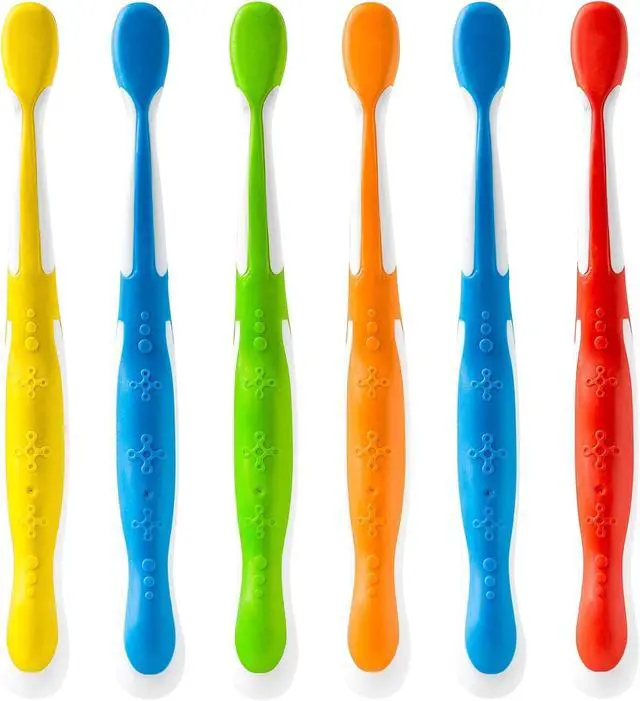 Alt view image 3 of 6 - Hot Wheels Toothbrush for Kids, Kids Toothbrushes, Toothbrush Pack, Soft Bristles for Kids, Toddler Ages 2-4, 6PK