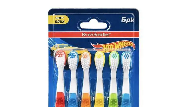 Alt view image 5 of 6 - Hot Wheels Toothbrush for Kids, Kids Toothbrushes, Toothbrush Pack, Soft Bristles for Kids, Toddler Ages 2-4, 6PK