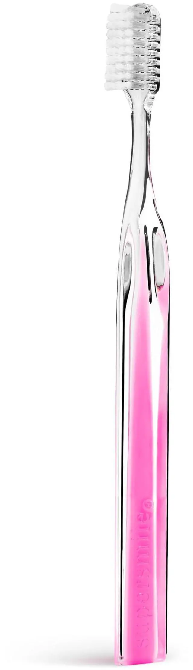 Main image of Crystal Collection Toothbrush, Pink Diamond, Manual Toothbrush, Patented 45° Angled Soft Bristle Toothbrush with Dupont® Bristles, Ergonomic Handle for Sensitive Teeth, Safe for Veneers