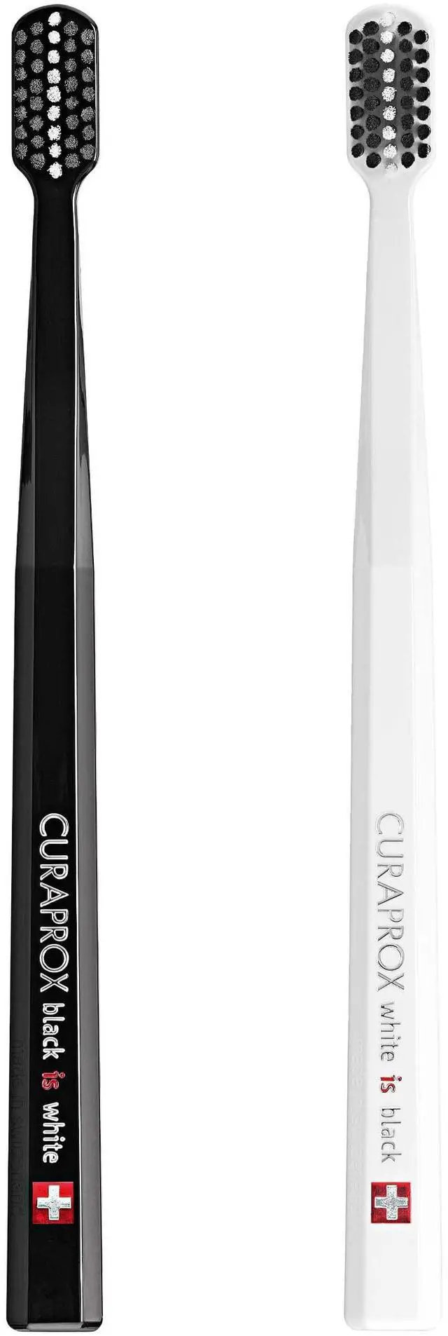 Main image of Toothbrush Duo for Adults | Stylish Black & White Ultra-Soft toothbrushes | Whitening-Friendly | Black/White | 2-Pack