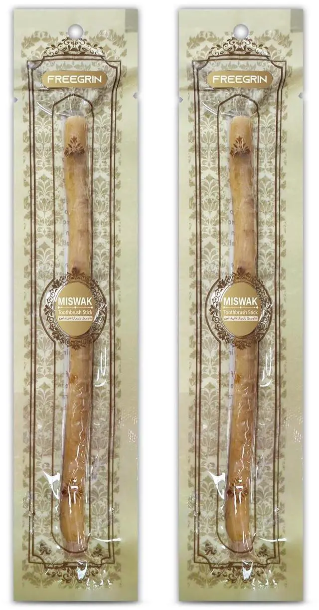 Main image of Miswak Sticks for Teeth Pack of 2 - Vacuum Sealed Traditional Sewak Natural Miswak Toothbrush - for Healthy Teeths,Gums and Fresh Breath