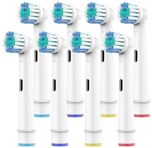 Main image of Toothbrush Heads for Oral B, 8 Pack Professional Electric Toothbrush Replacement Heads Medium Soft Dupont Bristles Replacement Toothbrush Heads Precision Clean Brush Heads Refills