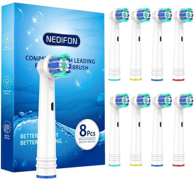 Main image of Replacement Toothbrush Heads for Oral B Braun(Individually Packaged),8 Pack Professional Electric Toothbrush Heads Compatible with Oral B 7000/Pro 1000/9600/ 5000/3000/8000 (8 Count)
