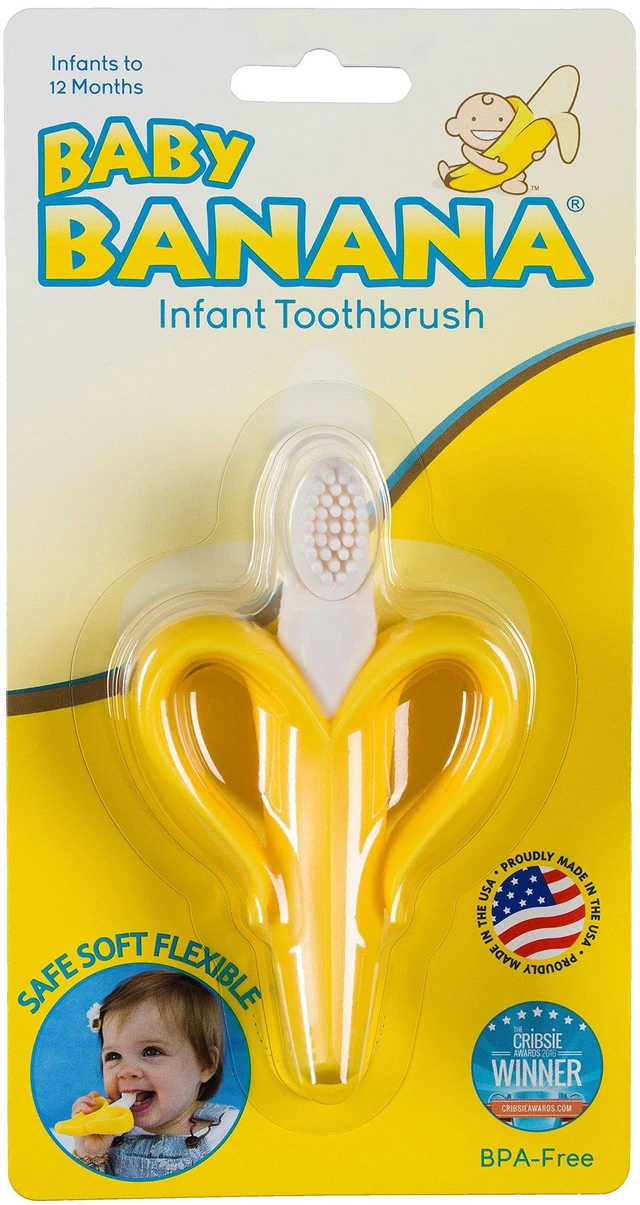 Alt view image 2 of 7 - The Original, Banana Brush, Made in USA, Toddler Toothbrush, Family-Owned Business