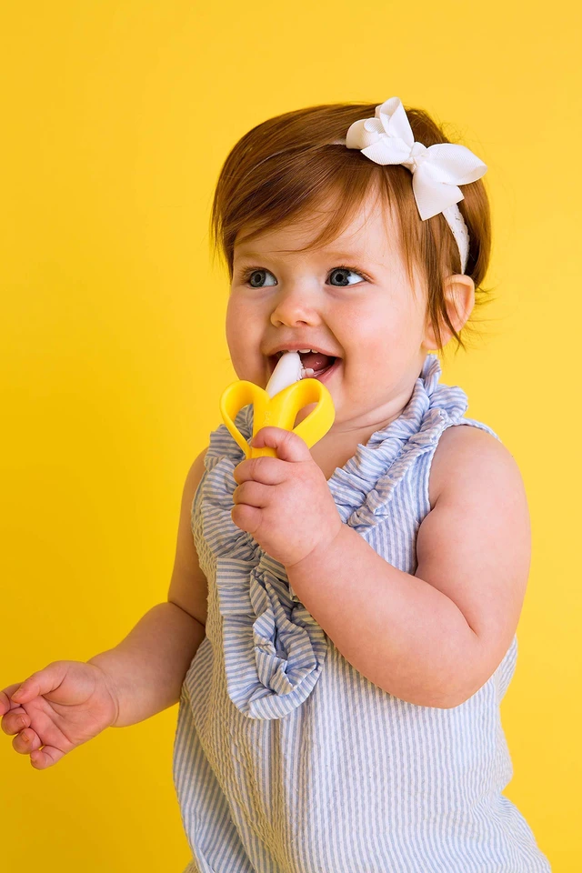 Alt view image 6 of 7 - The Original, Banana Brush, Made in USA, Toddler Toothbrush, Family-Owned Business